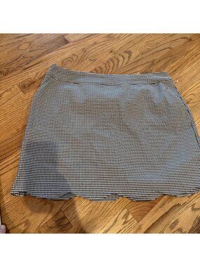 TRIBAL WOMENS 16W  GRAY PLAID SKORT SKIRT NWOT STITCH FIX